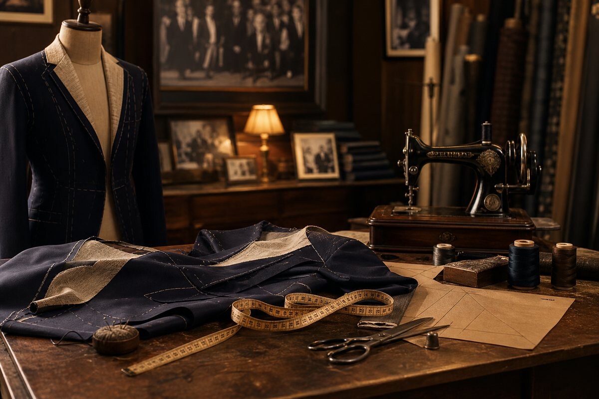 Dettaglio sartoriale per il Journal Sartoria Trinchese